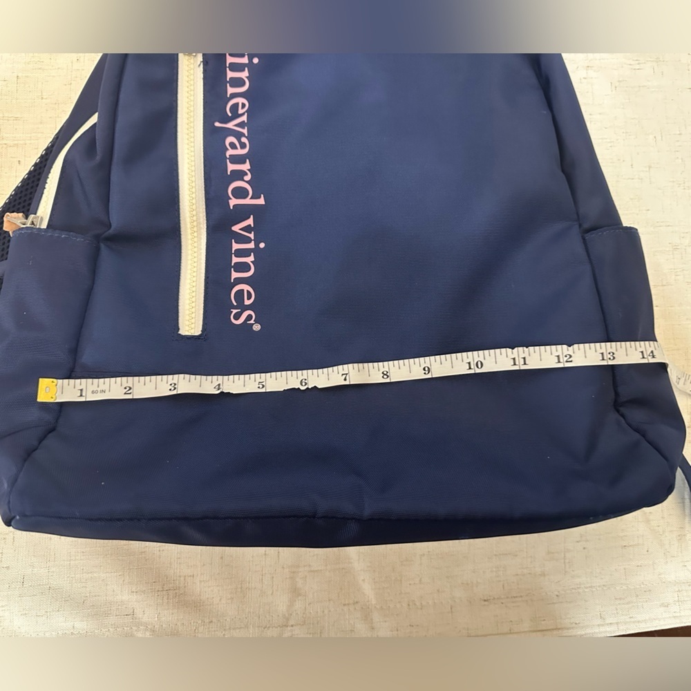Vineyard Vines Dark Blue Backpack with Pink Accents - Picture 12 of 16